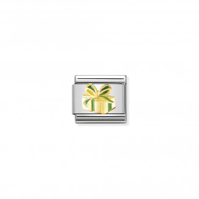 NOMINATION Composable Classic Relief Gold Present Link 030228/01