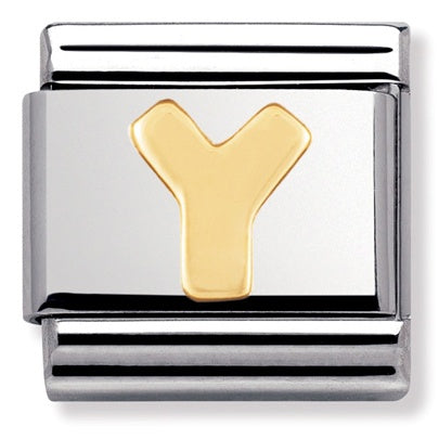 NOMINATION Gold Letter Y Charm 030101-25