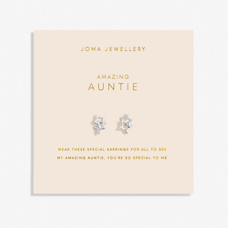 Joma Jewellery Forever Yours 'Amazing Auntie' Earrings 6764