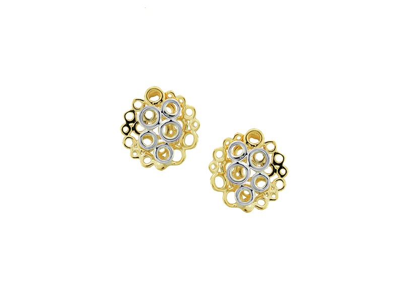 Amore 9ct Gold Multi Circles Earrings