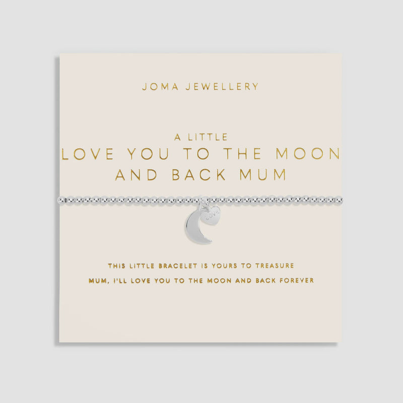 Joma Jewellery Mother's Day A Little 'I Love You To The Moon And Back Mum' Bracelet 6858