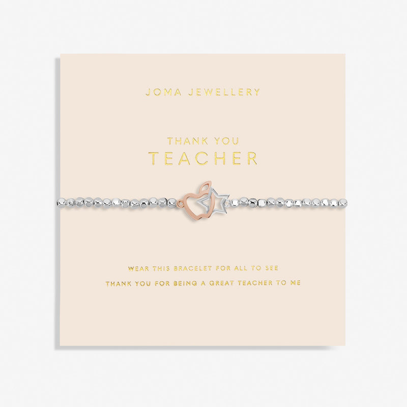 Joma Jewellery Forever Yours 'Thank You Teacher' Bracelet 6881