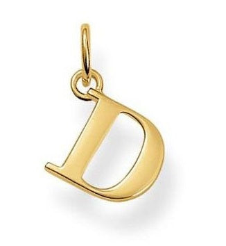 Thomas Sabo Yellow Gold Plated Letter D Pendant PE591-413-12