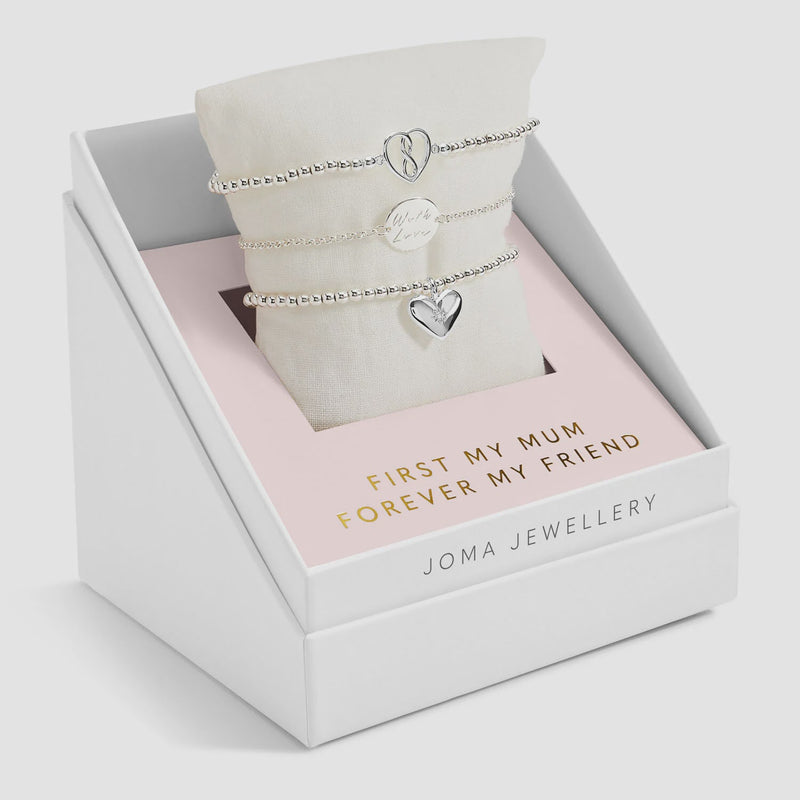 Joma Jewellery Mother's Day Celebrate You Gift Box 'First My Mum Forever My Friend' 6959