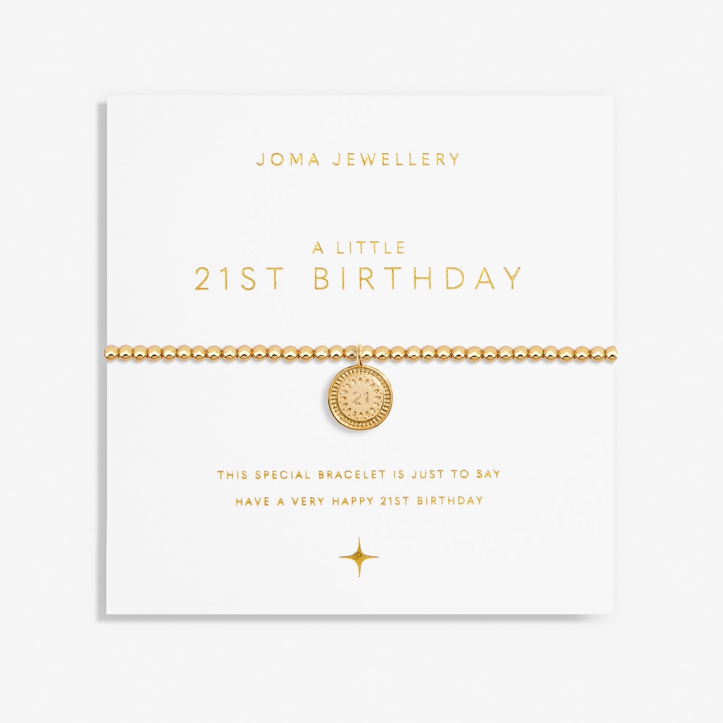 Joma Jewellery A Little '21st Birthday' Bracelet 6988