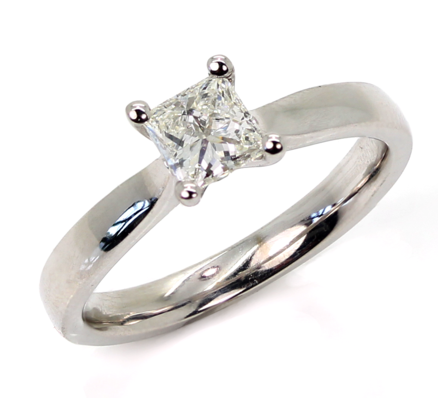 Platinum Diamond Solitaire Ring Rn2145