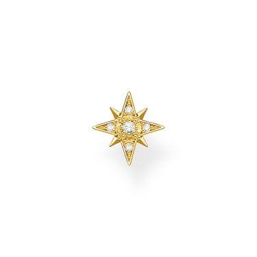 Thomas Sabo Yellow Gold Plated Star Single Earring H2144-414-14