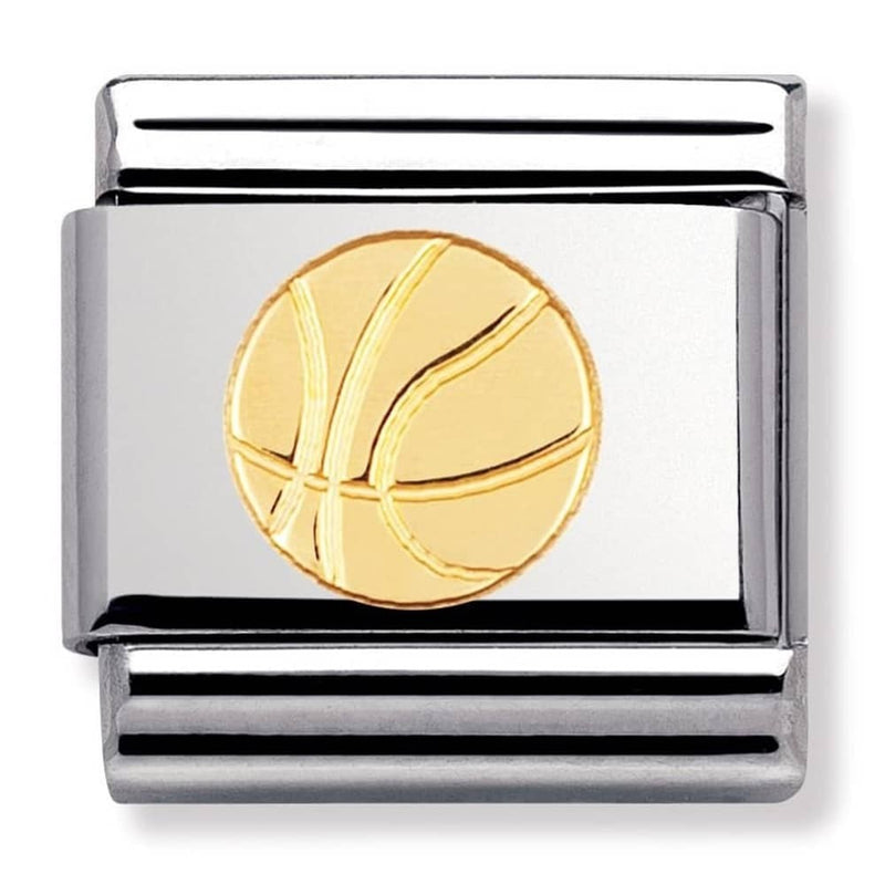 Nomination Gold Basketball Charm 030106-12