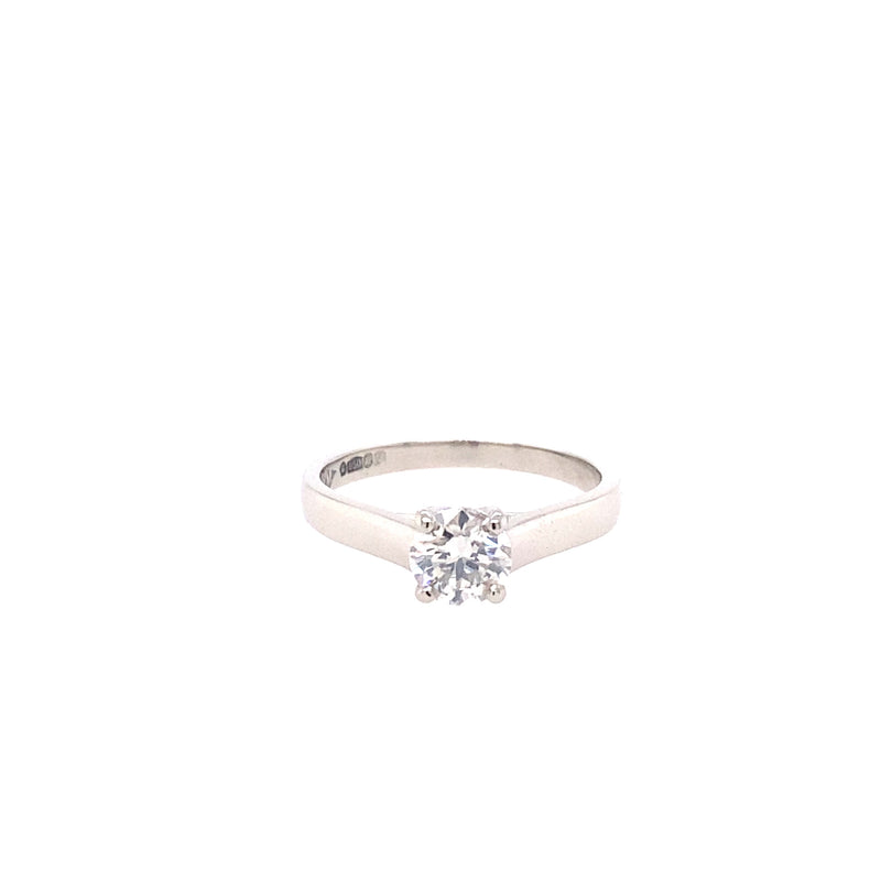 Platinum Diamond Solitaire Ring 0.72ct - ASM1553