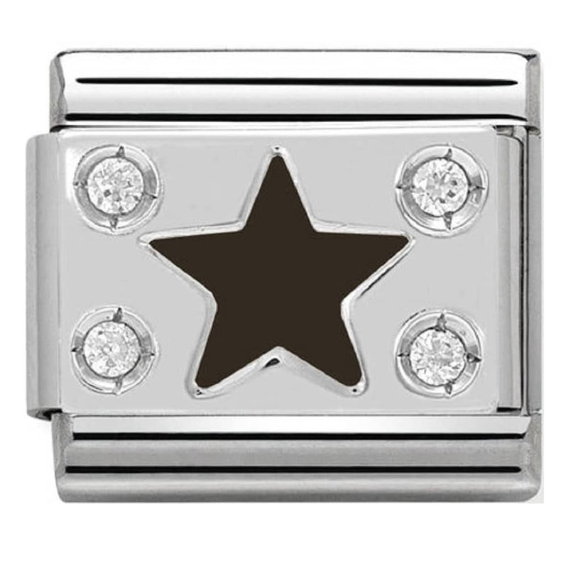 Nomination Black Plate Star Charm 330306-03