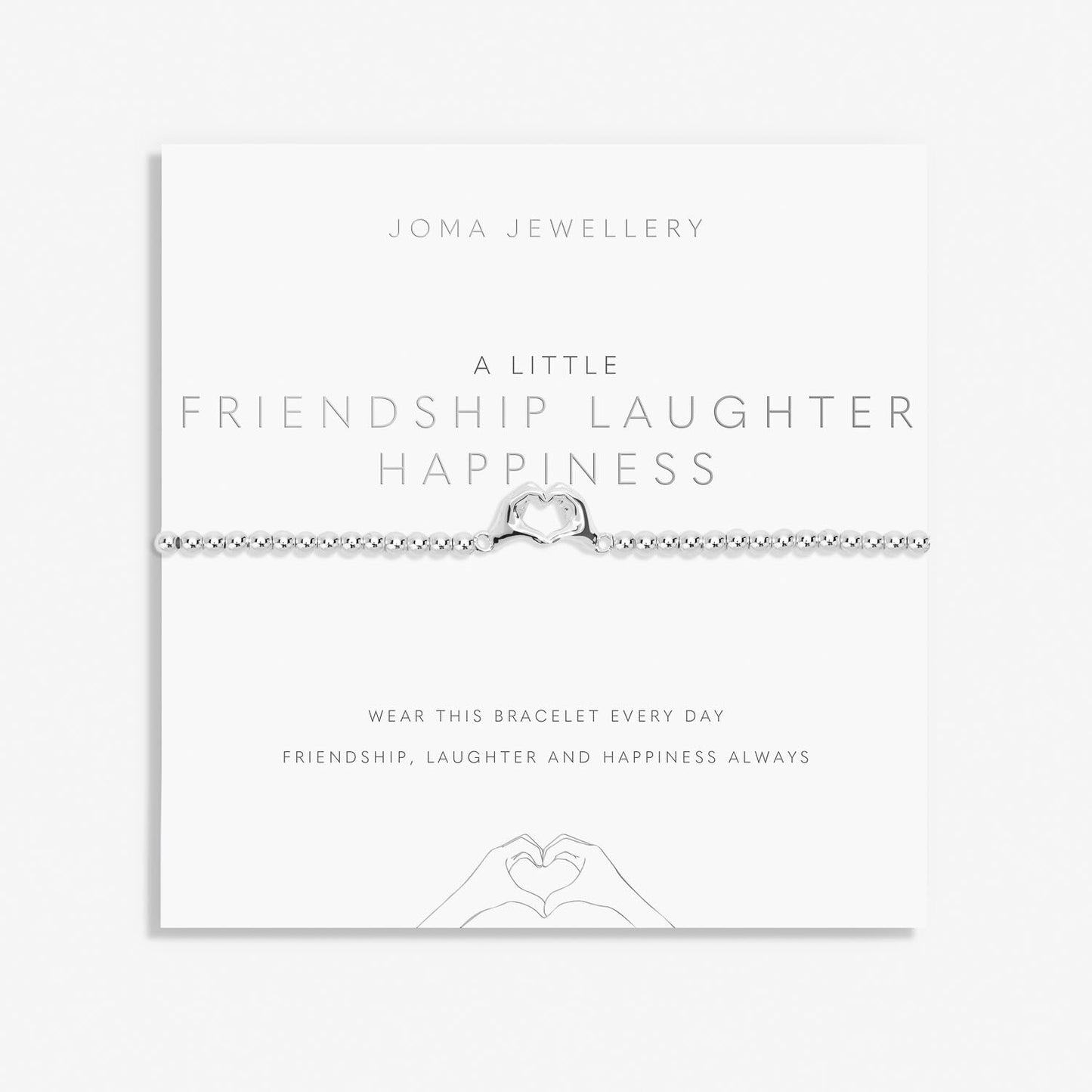 Joma Jewellery A Little 'Friendship Laughter Happiness' Bracelet 7019