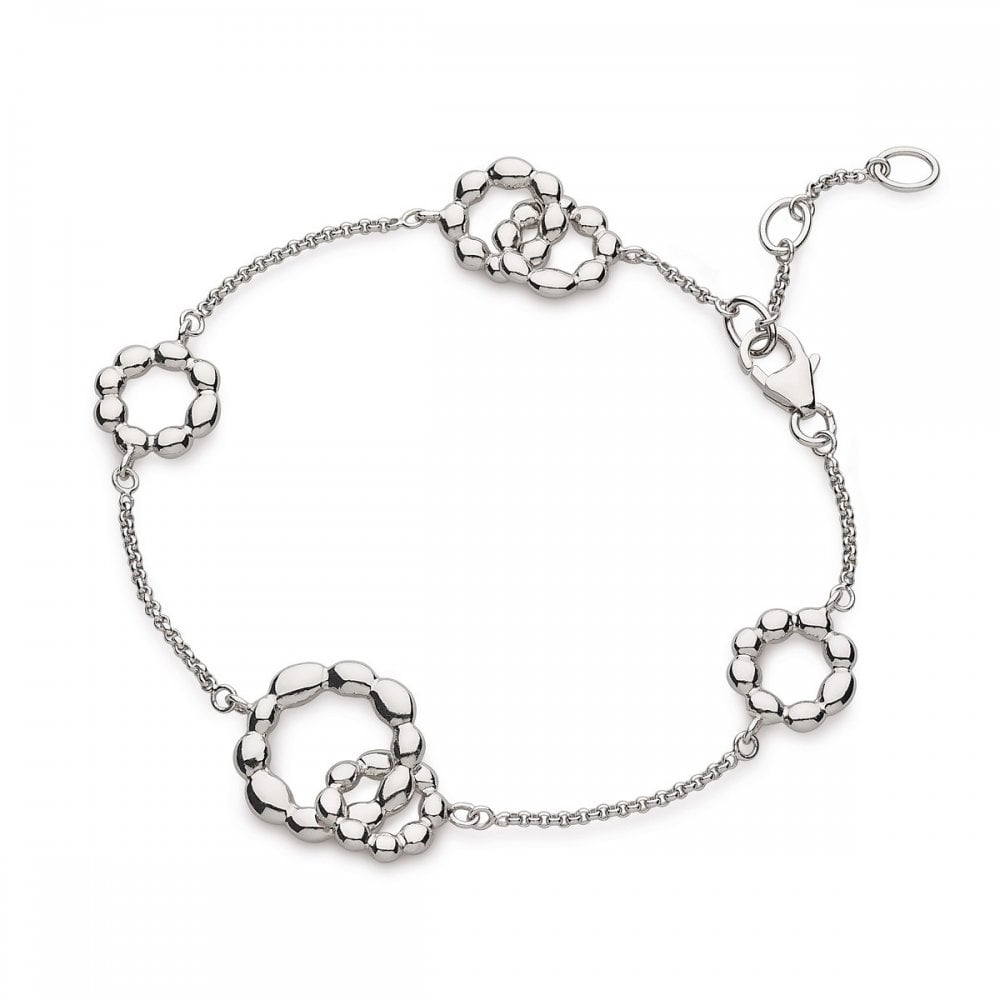 Kit Heath Coast Pebble Beach Rhodium Plate Bracelet 70209RP028