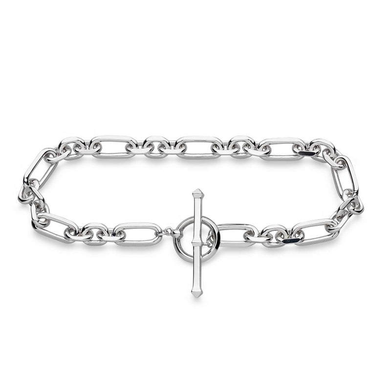 Kit Heath Revival Astoria Silver Figaro T-Bar Bracelet 70437RP