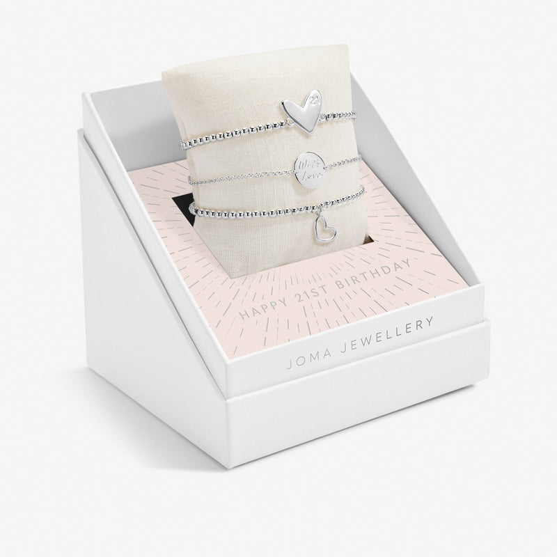 Joma Jewellery Celebrate You Gift Box 'Happy 21st Birthday' 7067