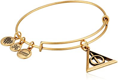 ALEX AND ANI Harry Potter Gold Plated Deathly Hallows Bangle AS17HP21RG