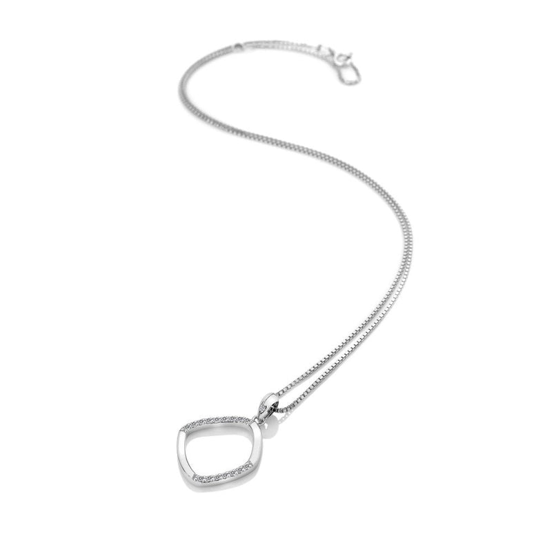 Hot Diamonds Large Behold Silver Necklace DP781