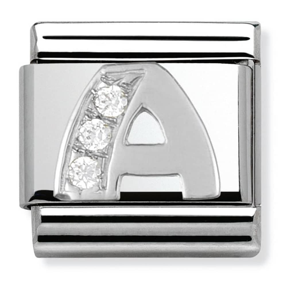 NOMINATION CZ Letter A Charm 330301-01