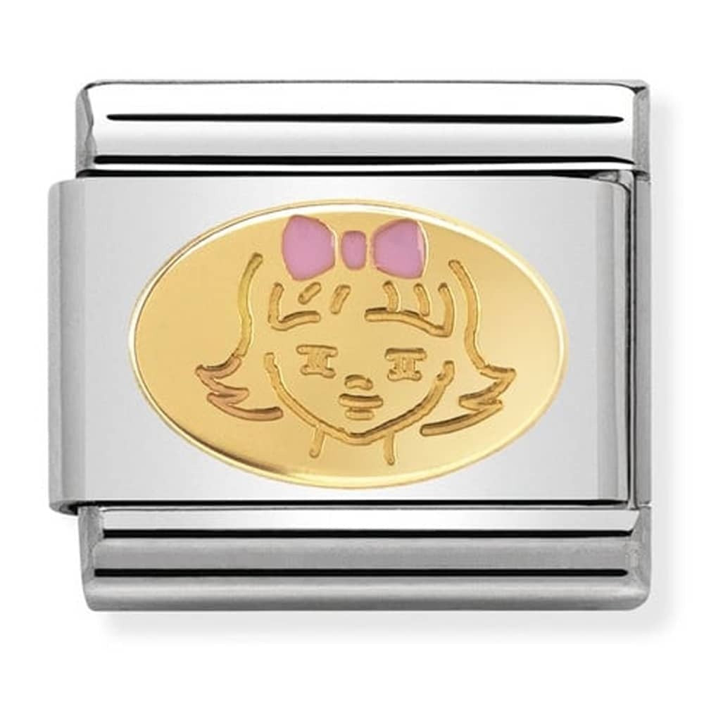 NOMINATION Gold Little Girl Charm 030242-35