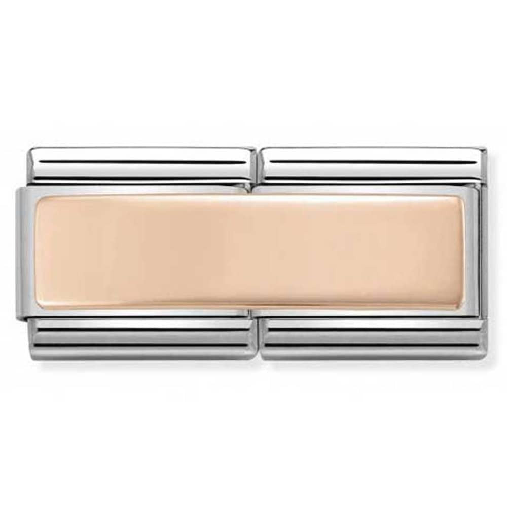 NOMINATION Double Engraved Smooth Plate Charm 430710-01