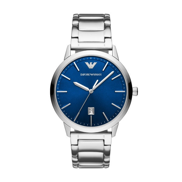Armani Blue Dial S/S Bracelet watch AR11311