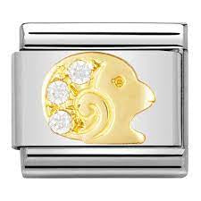 NOMINATION Gold CZ Aries Charm 030302-01