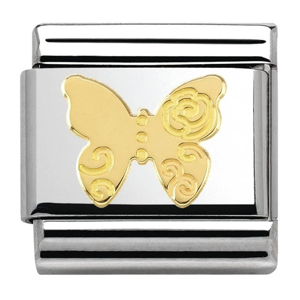 NOMINATION Gold Butterlfy Versailles Charm 030162-13