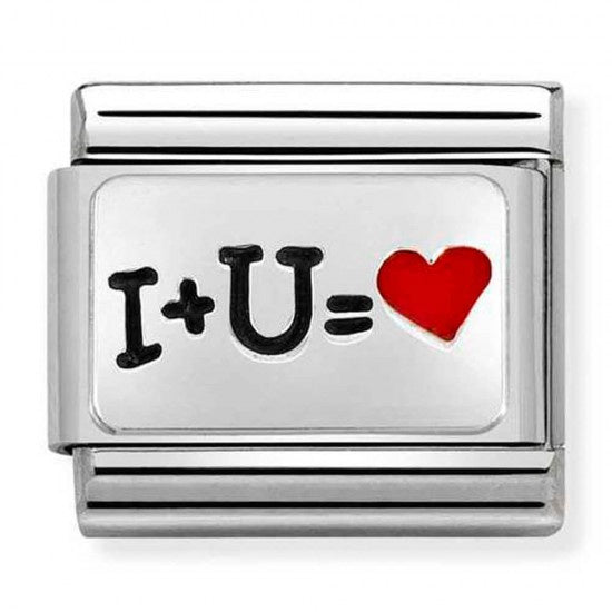 Nomination Silver I + U = Heart 330208-51