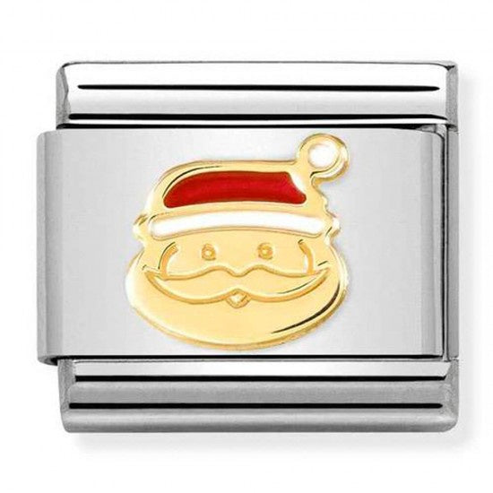 Nomination Gold Santa with Red Enamel 030225-24