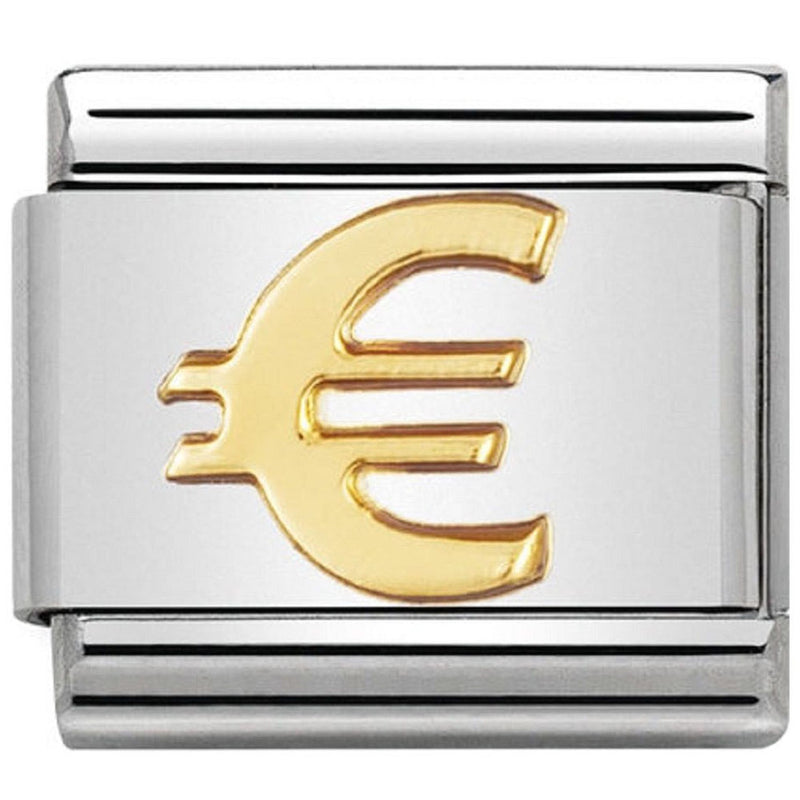 Nomination Ladies Composable Classic 18K Gold Euro Charm 030115/01