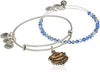 ALEX AND ANI Silver Ravenclaw Motto Bangle Set AS18HP48TTRS