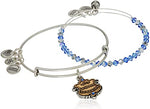 ALEX AND ANI Silver Ravenclaw Motto Bangle Set AS18HP48TTRS