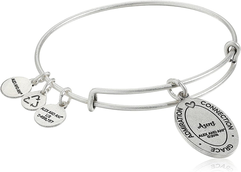 ALEX AND ANI Aunt Charm Bangle A16EB62RS