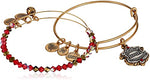 ALEX AND ANI Gold Gryffindor Motto Bangle Set AS18HP46TTRG