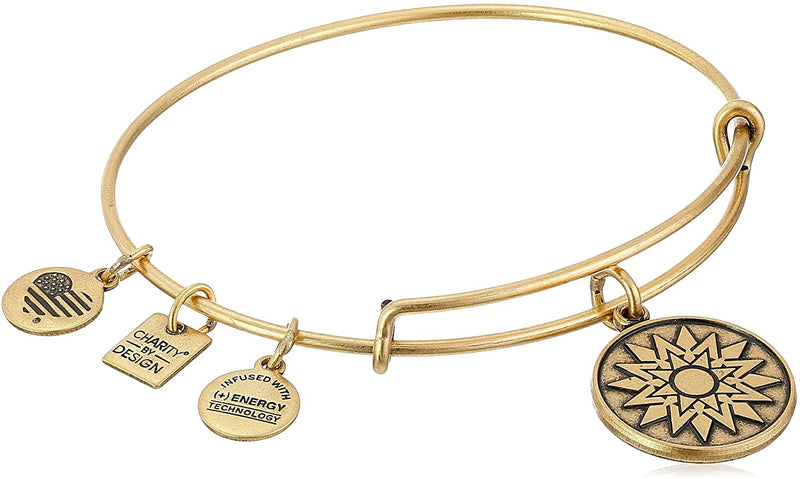 ALEX AND ANI Beginnings Charm Bangle Rafaelian Gold Finish CBD14NBRG