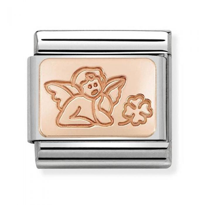Nomination Rose Gold Angel of Good Luck Charm 430101-47