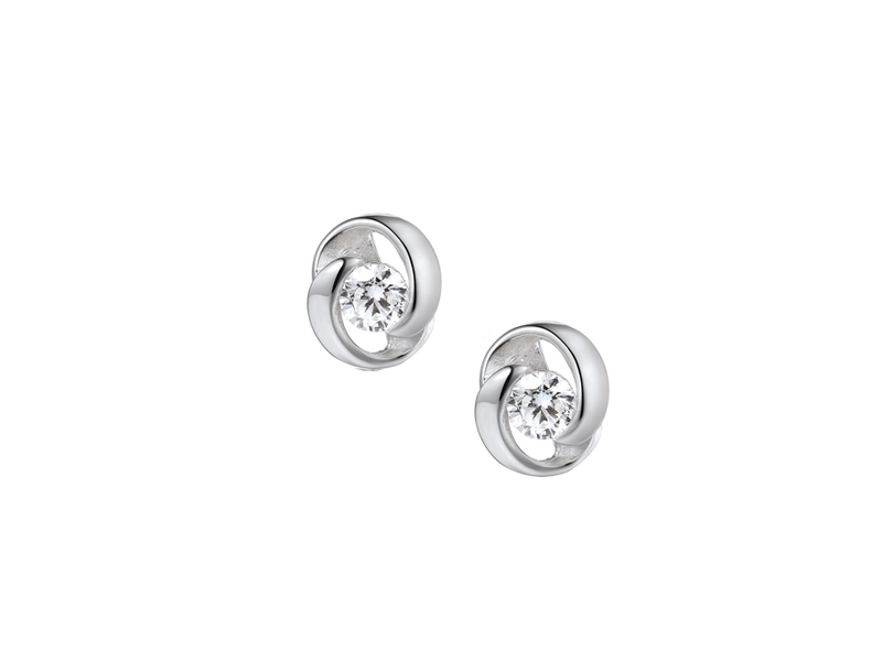 9ct White Gold 0.21ct Diamond Earrings