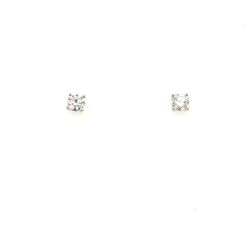 18ct Gold Solitaire Diamond Earrings 0.60ct - Gold