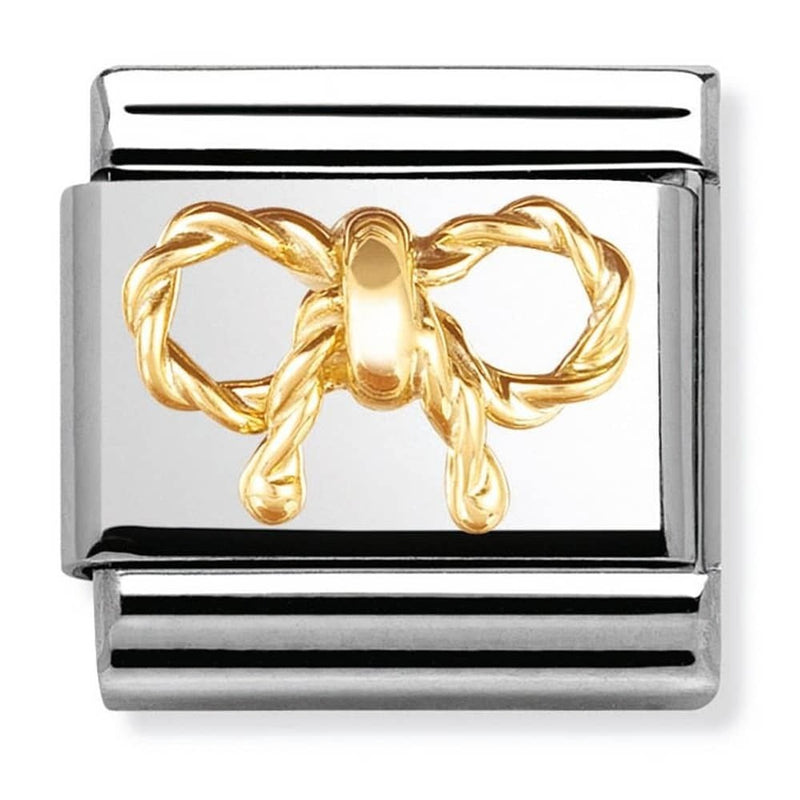 Nomination Gold Bow Charm 030154-03