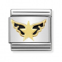 NOMINATION Gold Rock Angel Charm 030272-35