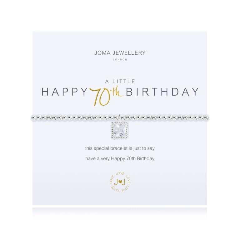 Joma a Little Happy 70th Birthday Bracelet 2672