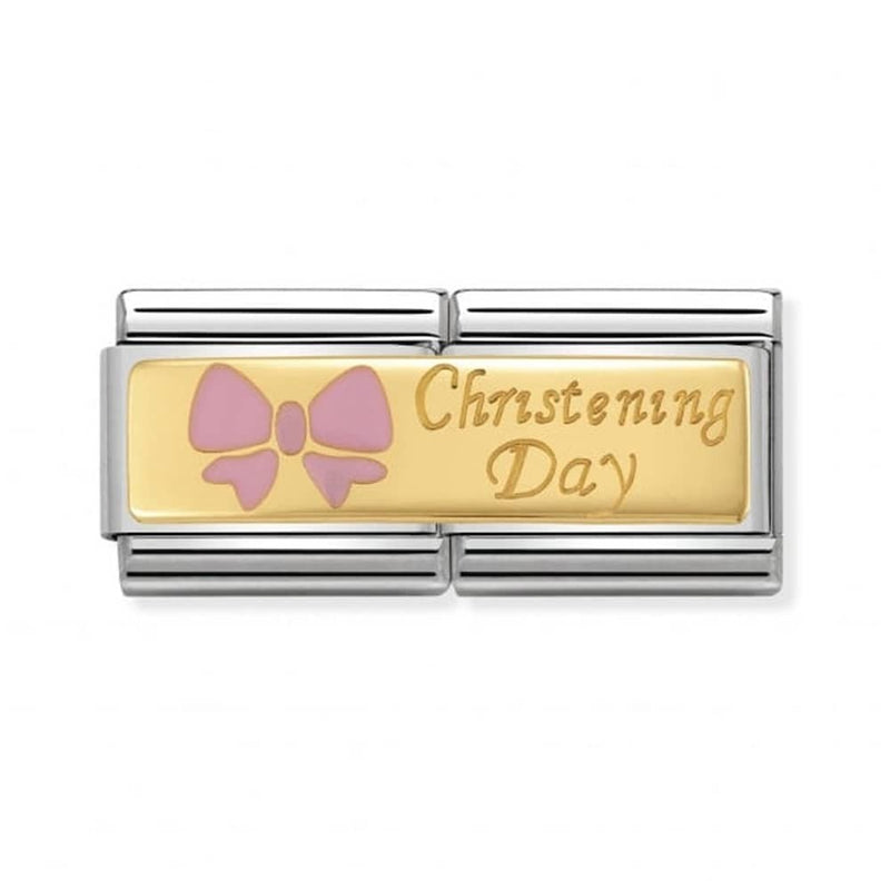 NOMINATION Classic 'Christening Day' Double Link - Gold - 030720/04