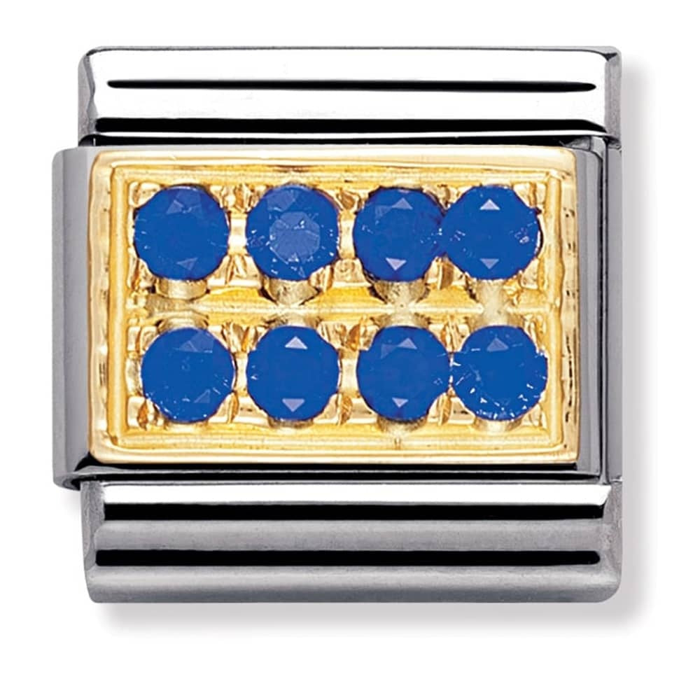 NOMINATION Pave Blue Charm 030314-04