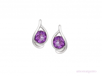 Amore Viola Earrings 9125SILAM