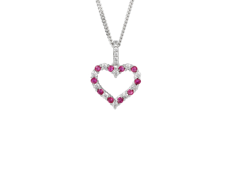 Amore Love Life Ruby Necklace 9137SILCZ/R