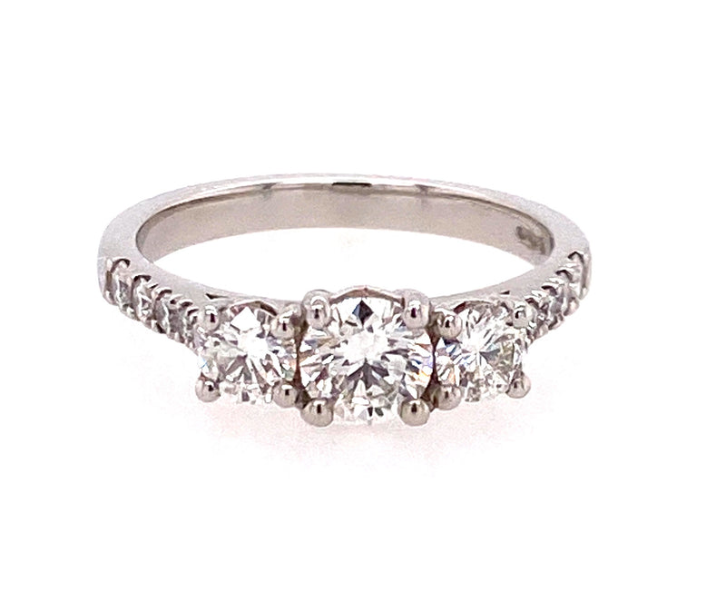 Platinum Diamond Trilogy Ring RN6102