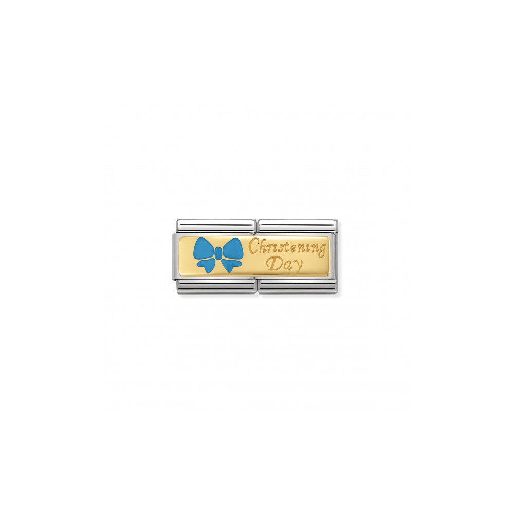 NOMINATION Classic 'Christening Day' Double Link - Gold - 030720/05