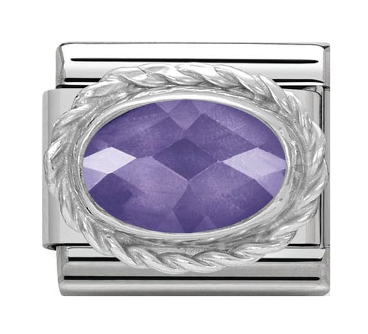 NOMINATION Purple Faceted CZ Charm 330604-001