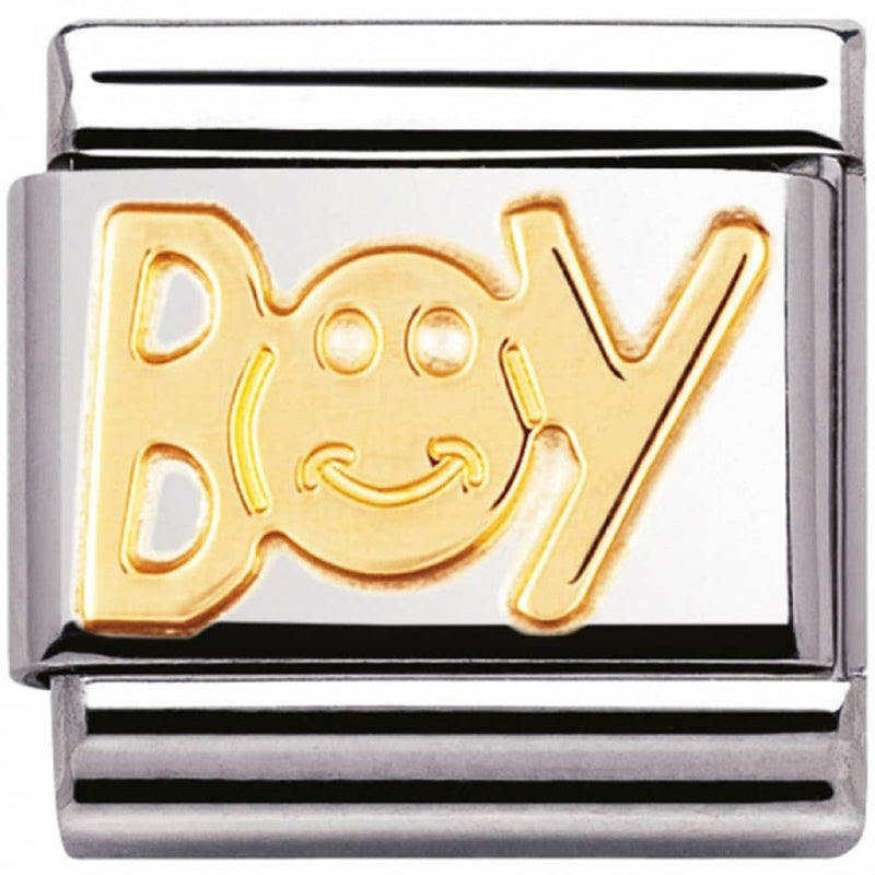 Nomination Ladies Composable Classic 18K Gold Boy Charm 030107/02