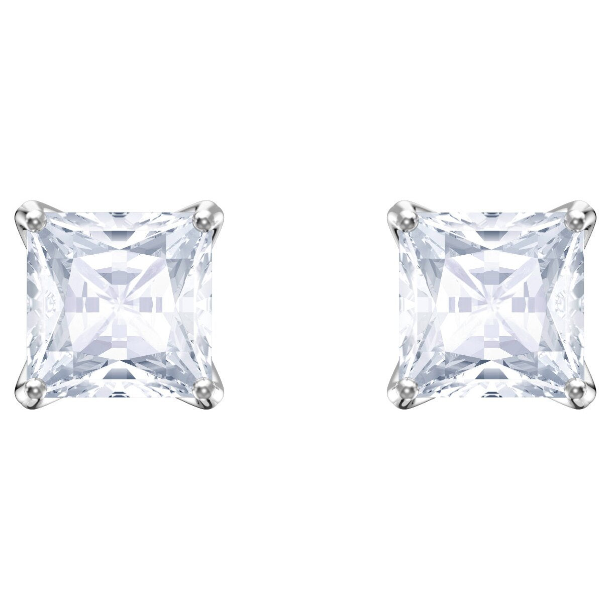 Swarovski Attract Stud Pierced Earrings White Rhodium plating 5430365