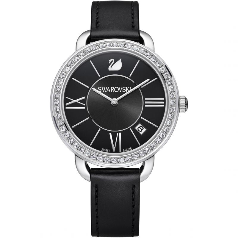 Swarovski Black Strap Watch 5172151